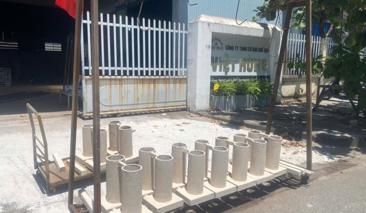 Tạo mẫu xốp cho ống gang đúc thoát nước mặt cầu